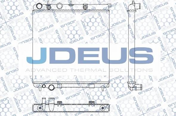 Jdeus M-0070110 - Radiators, Motora dzesēšanas sistēma autodraugiem.lv