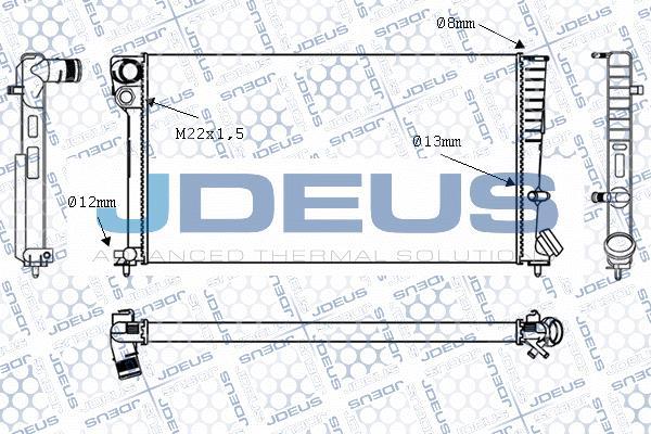 Jdeus M-0070130 - Radiators, Motora dzesēšanas sistēma autodraugiem.lv