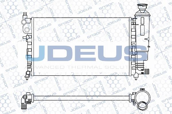 Jdeus M-0070310 - Radiators, Motora dzesēšanas sistēma autodraugiem.lv