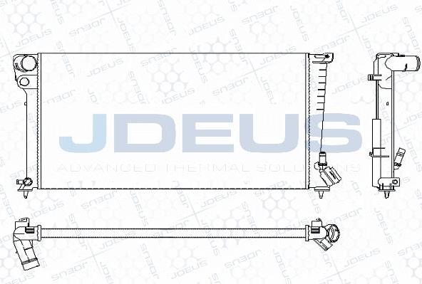 Jdeus M-0070200 - Radiators, Motora dzesēšanas sistēma autodraugiem.lv