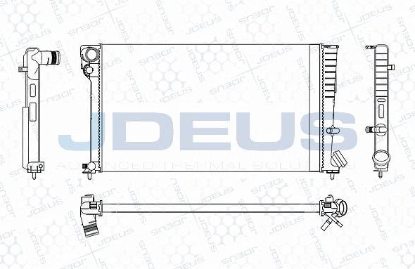 Jdeus M-0070210 - Radiators, Motora dzesēšanas sistēma autodraugiem.lv