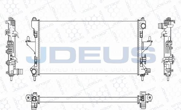 Jdeus M-0070230 - Radiators, Motora dzesēšanas sistēma autodraugiem.lv