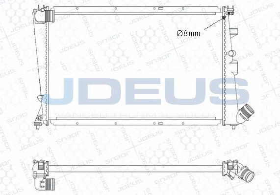 Jdeus M-007073A - Radiators, Motora dzesēšanas sistēma autodraugiem.lv