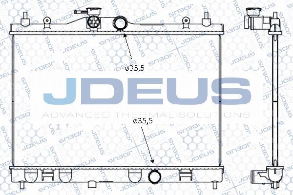 Jdeus M-0190500 - Radiators, Motora dzesēšanas sistēma autodraugiem.lv