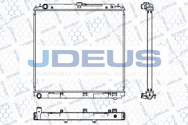 Jdeus M-0190610 - Radiators, Motora dzesēšanas sistēma autodraugiem.lv