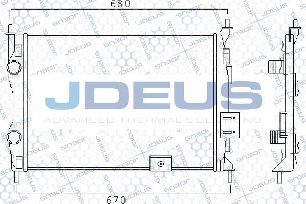 Jdeus M-0190140 - Radiators, Motora dzesēšanas sistēma autodraugiem.lv