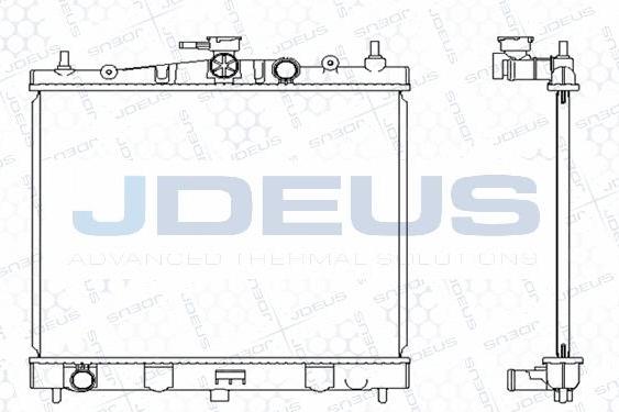 Jdeus M-0191050 - Radiators, Motora dzesēšanas sistēma autodraugiem.lv