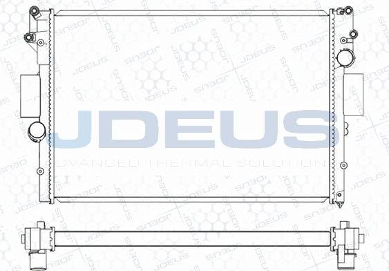Jdeus M-0140061 - Radiators, Motora dzesēšanas sistēma autodraugiem.lv