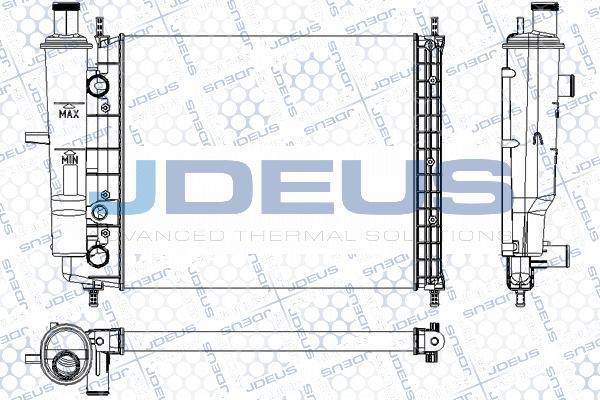 Jdeus M-0110490 - Radiators, Motora dzesēšanas sistēma autodraugiem.lv