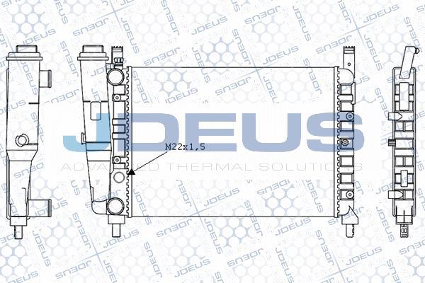 Jdeus M-0110410 - Radiators, Motora dzesēšanas sistēma autodraugiem.lv