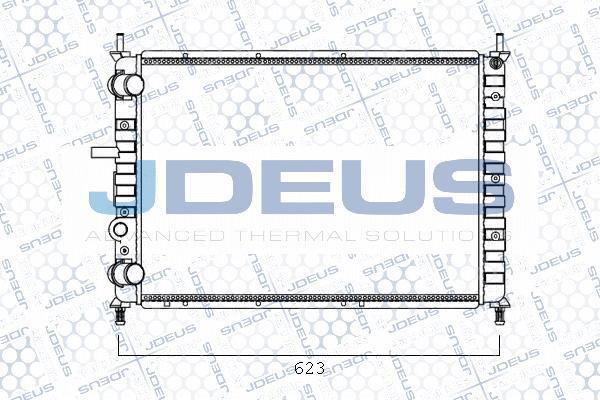 Jdeus M-0110540 - Radiators, Motora dzesēšanas sistēma autodraugiem.lv