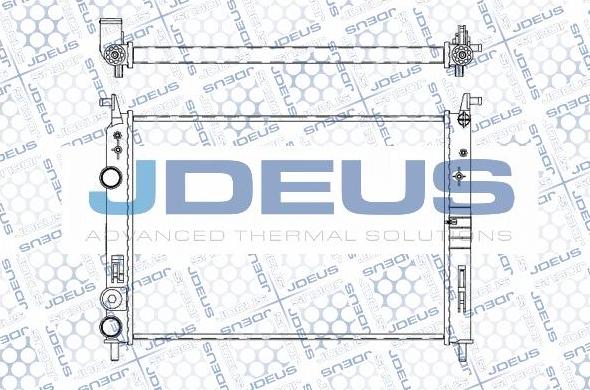 Jdeus M-0110550 - Radiators, Motora dzesēšanas sistēma autodraugiem.lv