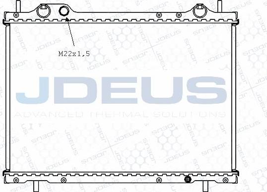 Jdeus M-0110510 - Radiators, Motora dzesēšanas sistēma autodraugiem.lv