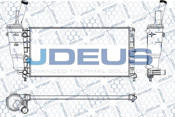 Jdeus M-0110640 - Radiators, Motora dzesēšanas sistēma autodraugiem.lv