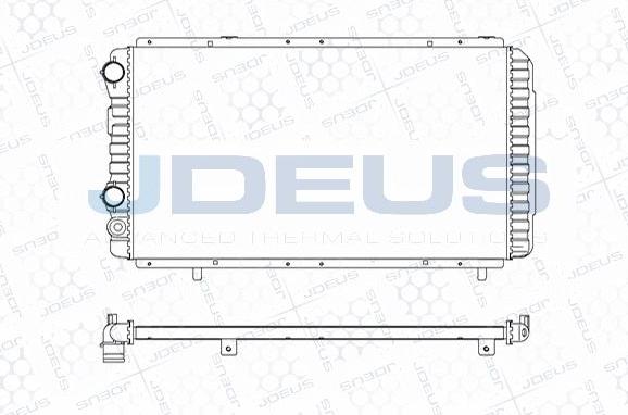 Jdeus M-0110180 - Radiators, Motora dzesēšanas sistēma autodraugiem.lv