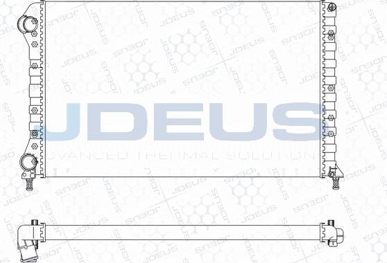 Jdeus M-0110801 - Radiators, Motora dzesēšanas sistēma autodraugiem.lv