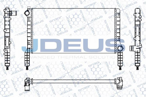 Jdeus M-0110820 - Radiators, Motora dzesēšanas sistēma autodraugiem.lv