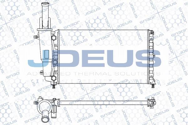 Jdeus M-0110310 - Radiators, Motora dzesēšanas sistēma autodraugiem.lv