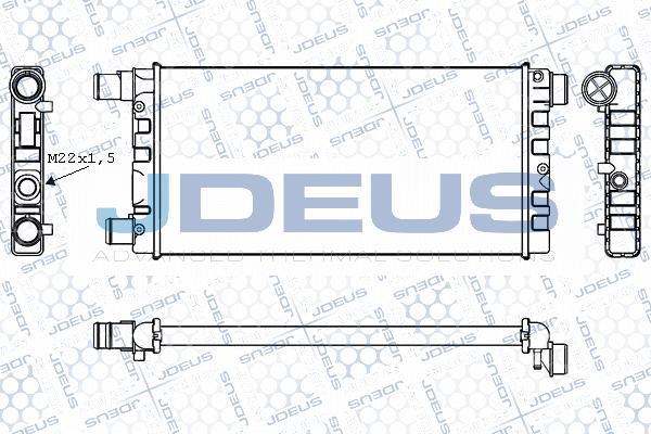 Jdeus M-011021A - Radiators, Motora dzesēšanas sistēma autodraugiem.lv