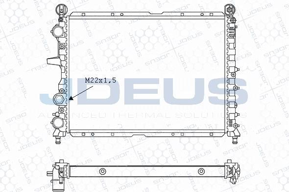 Jdeus M-0110230 - Radiators, Motora dzesēšanas sistēma autodraugiem.lv