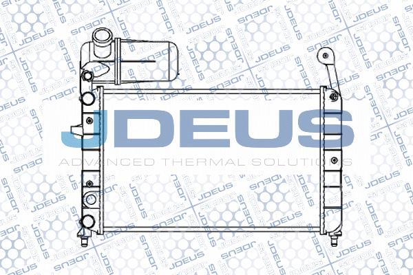 Jdeus M-0110220 - Radiators, Motora dzesēšanas sistēma autodraugiem.lv