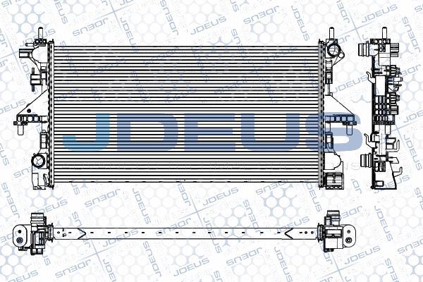 Jdeus M-0111500 - Radiators, Motora dzesēšanas sistēma autodraugiem.lv