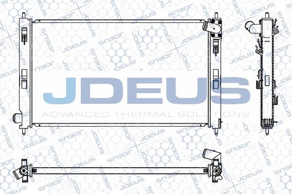 Jdeus M-0180430 - Radiators, Motora dzesēšanas sistēma autodraugiem.lv