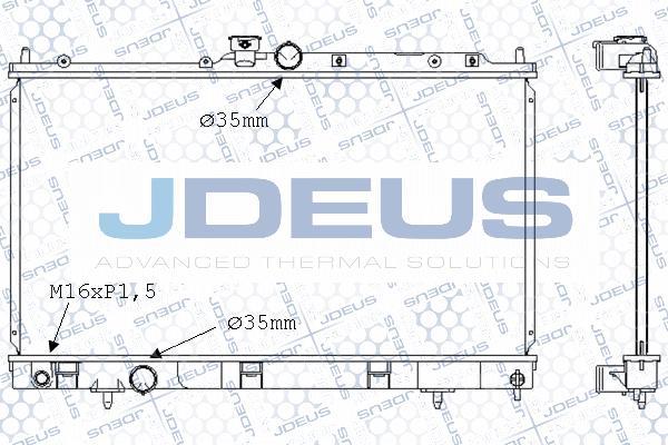 Jdeus M-0180350 - Radiators, Motora dzesēšanas sistēma autodraugiem.lv