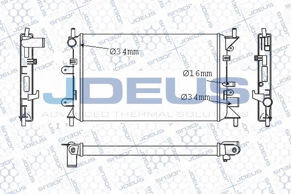 Jdeus M-012055A - Radiators, Motora dzesēšanas sistēma autodraugiem.lv