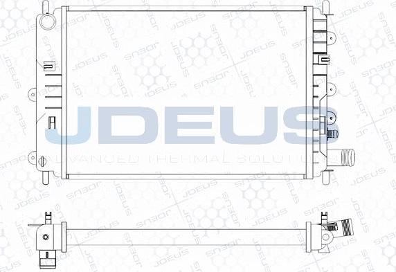 Jdeus M-0120560 - Radiators, Motora dzesēšanas sistēma autodraugiem.lv