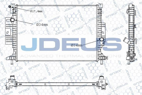 Jdeus M-0120660 - Radiators, Motora dzesēšanas sistēma autodraugiem.lv