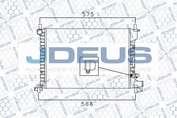 Jdeus M-0120850 - Radiators, Motora dzesēšanas sistēma autodraugiem.lv