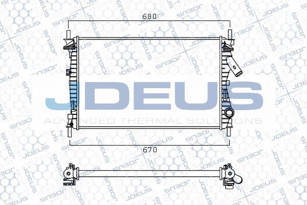 Jdeus M-0120270 - Radiators, Motora dzesēšanas sistēma autodraugiem.lv