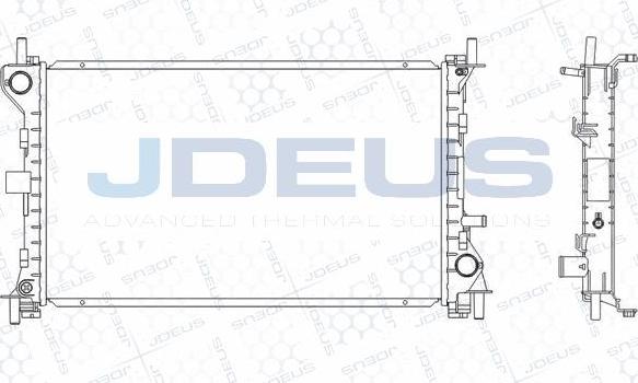 Jdeus M-0121060 - Radiators, Motora dzesēšanas sistēma autodraugiem.lv