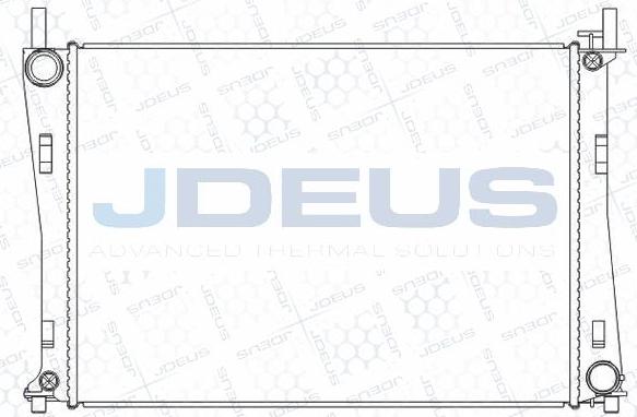 Jdeus M-0121070 - Radiators, Motora dzesēšanas sistēma autodraugiem.lv