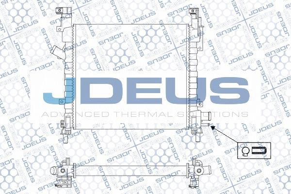 Jdeus M-0121190 - Radiators, Motora dzesēšanas sistēma autodraugiem.lv