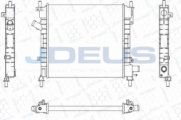 Jdeus M-0121180 - Radiators, Motora dzesēšanas sistēma autodraugiem.lv