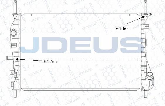 Jdeus M-0121130 - Radiators, Motora dzesēšanas sistēma autodraugiem.lv