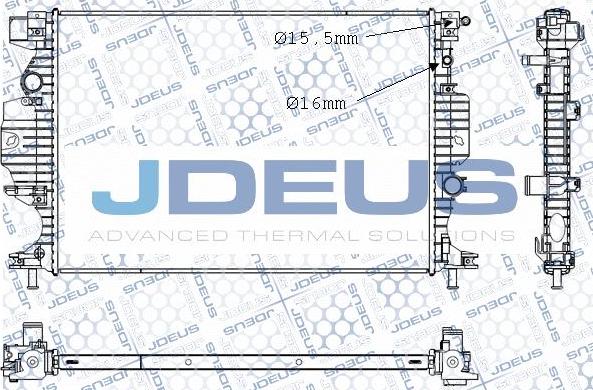Jdeus M-0121310 - Radiators, Motora dzesēšanas sistēma autodraugiem.lv