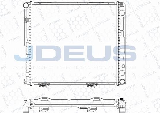 Jdeus M-0170490 - Radiators, Motora dzesēšanas sistēma autodraugiem.lv