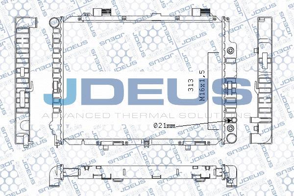 Jdeus M-0170650 - Radiators, Motora dzesēšanas sistēma autodraugiem.lv