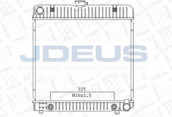 Jdeus M-0170051 - Radiators, Motora dzesēšanas sistēma autodraugiem.lv