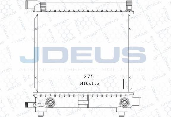 Jdeus M-0170140 - Radiators, Motora dzesēšanas sistēma autodraugiem.lv