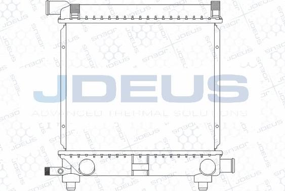 Jdeus M-0170130 - Radiators, Motora dzesēšanas sistēma autodraugiem.lv