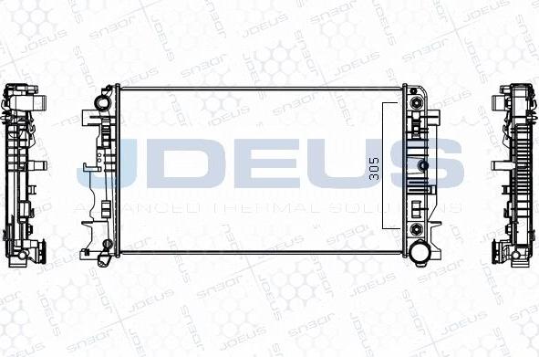 Jdeus M-0170890 - Radiators, Motora dzesēšanas sistēma autodraugiem.lv