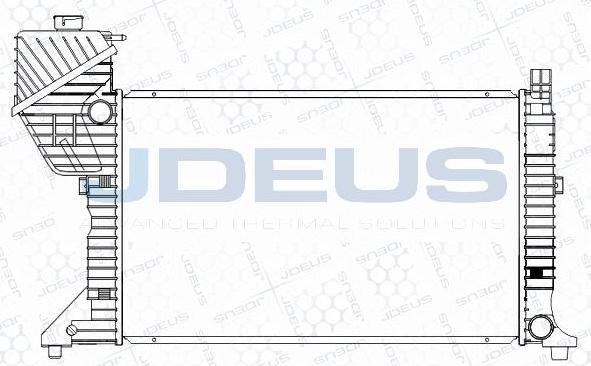 Jdeus M-0170860 - Radiators, Motora dzesēšanas sistēma autodraugiem.lv