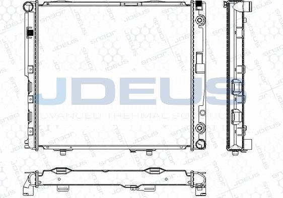 Jdeus M-0170240 - Radiators, Motora dzesēšanas sistēma autodraugiem.lv