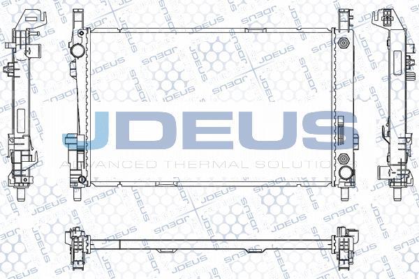 Jdeus M-0170760 - Radiators, Motora dzesēšanas sistēma autodraugiem.lv