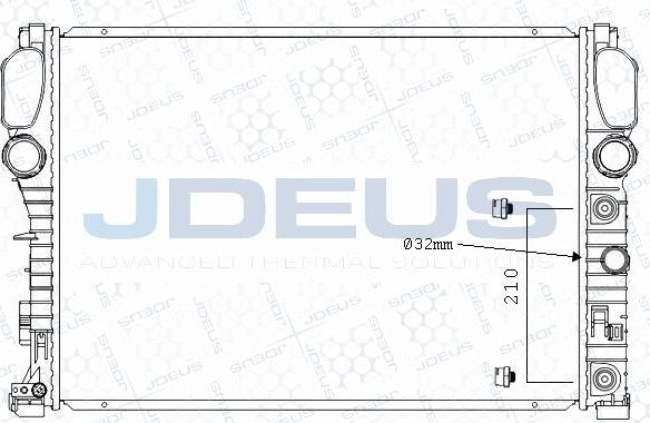 Jdeus M-0170730 - Radiators, Motora dzesēšanas sistēma autodraugiem.lv