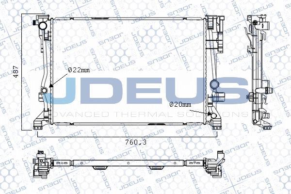 Jdeus M-0171040 - Radiators, Motora dzesēšanas sistēma autodraugiem.lv